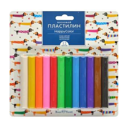 Пластилин восковой Bruno Visconti HappyColor 12 цветов купить по цене ...