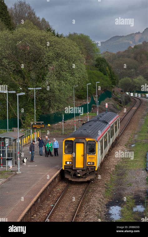 Transport For Wales Class Sprinter Train Calling At Dinas Rhondda