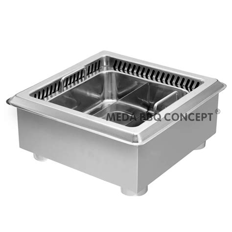 Wholesale Shabu Shabu Table With Square Hot Pot For Restaurant