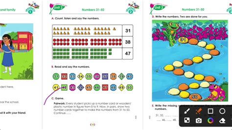 Class 3 English Unit 2 Lesson 2 Numbers 31 50 Page 18 Youtube