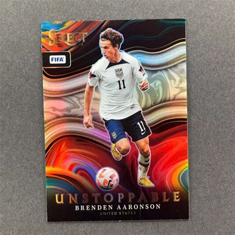 Brenden Aaronson Select Fifa Argent Prizm Unstoppable Usmnt