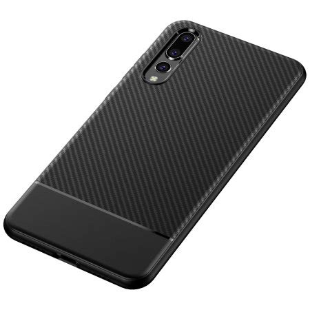 Olixar Carbon Fibre Huawei P Pro Case Black