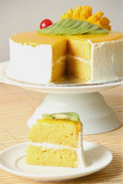 Mango Cake Lincy S Cook Art Cake Recipes Mango Dessert Frosting