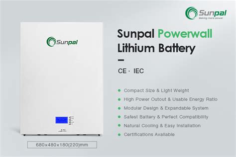 Sunpal Powerwall Lifepo4 48v 5kwh10kwh 20kwh 30kwh 10kw 20kw Home