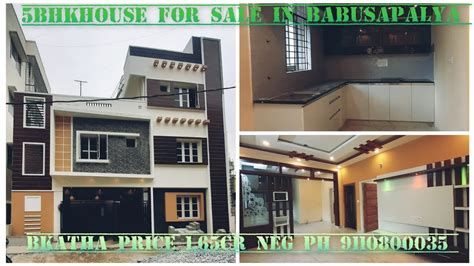 Bhk House For Sale In Babusapalya Horamavu G Price Cr Neg