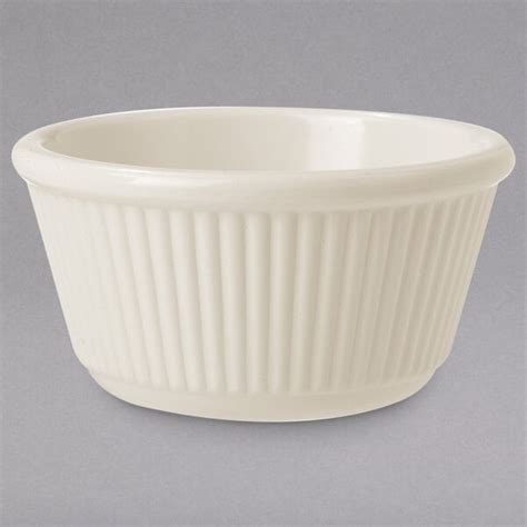 Get Rm Iv Oz Ivory Fluted Melamine Ramekin Case