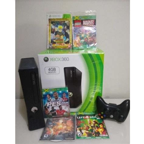 Xbox 360 Slim Desbloqueado Jogos Promoção Shopee Brasil