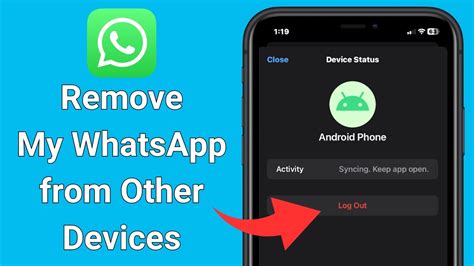 How To Remove My Whatsapp From Other Devices Log Out From Other