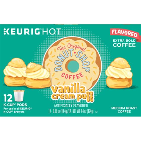 The Original Donut Shop Vanilla Cream Puff K-Cup Packs Coffee (0.36 oz ...