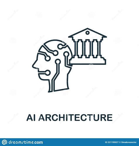 Ai Architecture Line Icon Creative Outline Design From Artificial Intelligence Icons Collection