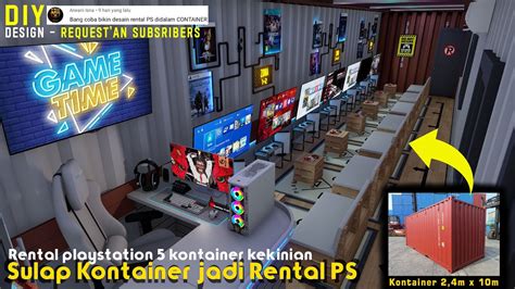 SULAP KONTAINER JADI RENTAL PS 5 Container Magic Becomes Playstation