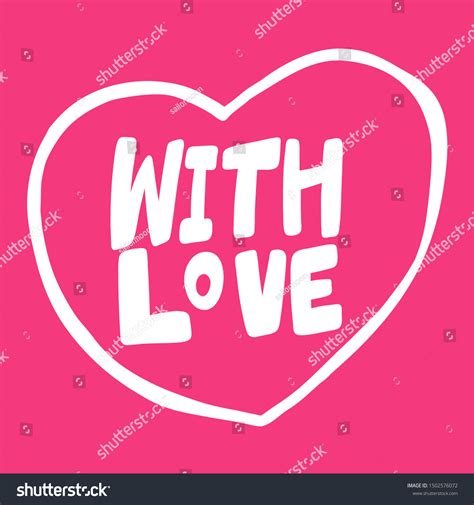 Love Vector Hand Drawn Illustration Cartoon Stock Vector Royalty Free