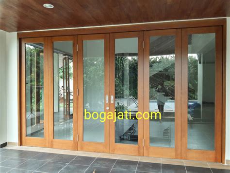 Pintu Kaca Frame Kayu Solid Jual Pintu Kayu PK Boga Jati