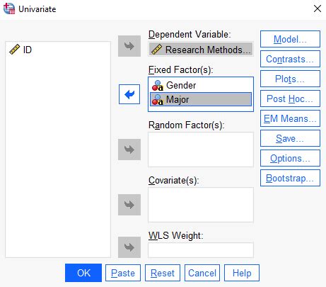 Pairwise Comparisons For A Two Way Anova In Spss No Significant