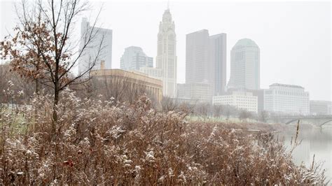 Columbus Weather Snow Showers Bitter Cold Temps Rolling In