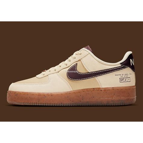 Nike Air Force Caf Marrom Claro Mocha Caramelo Nico Antiderrapante