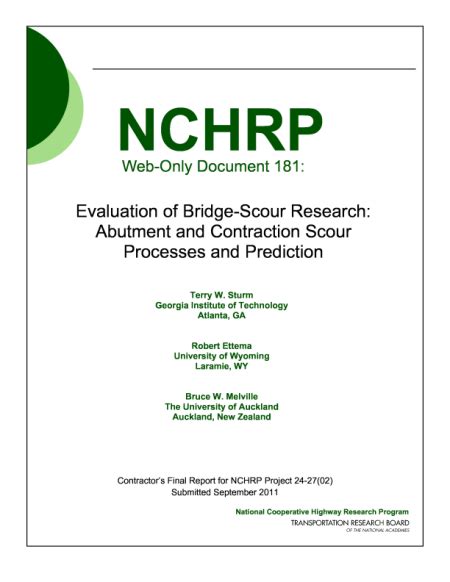 Chapter 5 Scour Depth Estimation Formulas Evaluation Of Bridge Scour