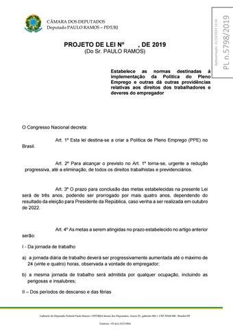 Projeto De Lei Deputado Paulo Ramos Pdt By Gzh Digital Issuu