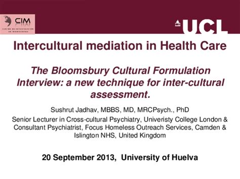 Pdf Intercultural Mediation In Health Care The Bloomsbury Cultural