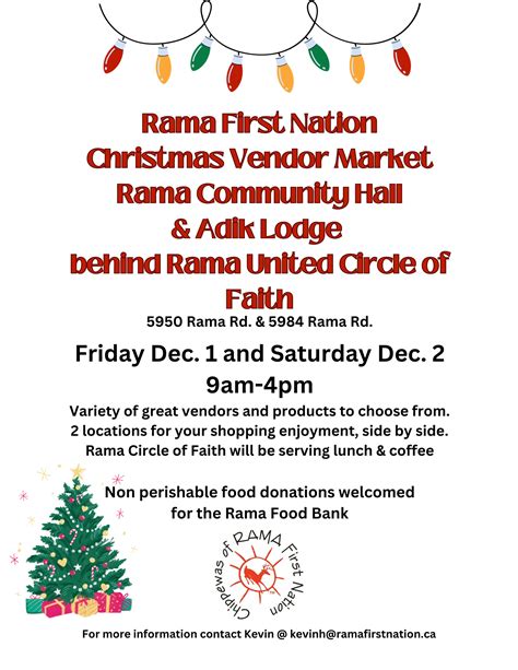 Rama First Nation Christmas Vendor Market The Villager Magazine