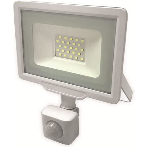 Projecteur LED Blanc 50W 250W à Détecteur IP65 4000lm Blanc Naturel