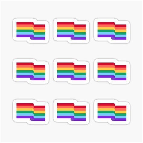 Gay Pride Rainbow Flag Sticker Pack Sticker For Sale By IdeasForArtists Redbubble