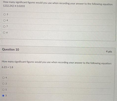 Solved How Many Significant Figures Would You Use When