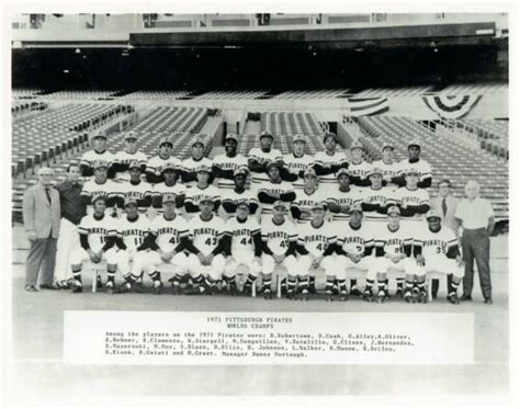 1971 World Champion Pittsburgh Pirates 8x10 Team Photo EBay