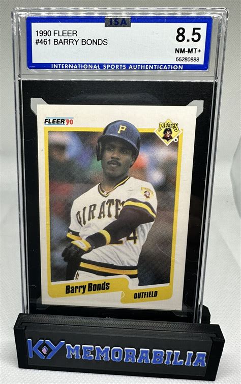 1990 Fleer 461 Barry Bonds Pirates 472 ISA 8 5 EBay