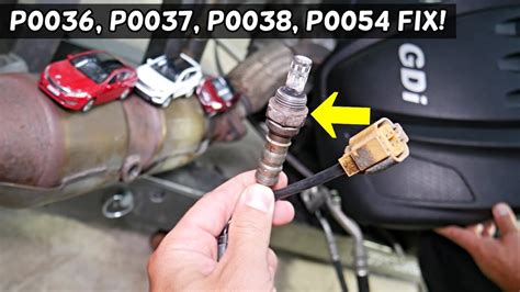 Code P0036 P0037 P0038 P0054 Oxygen Sensor Hyundai Kia 2 4 Gdi Engine Youtube