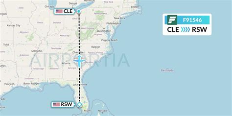 F91546 Flight Status Frontier Airlines Cleveland To Fort Myers FFT1546