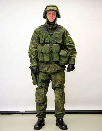 Ranks combat field uniforms soldiers Finnish army Finland land ground ...