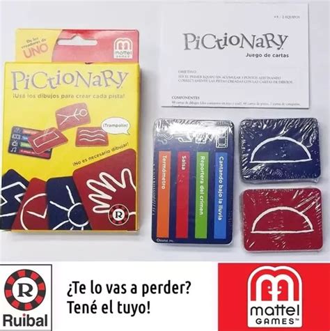 Mattel Game Juego Cartas Pictionary Int Original Ruibal En Venta