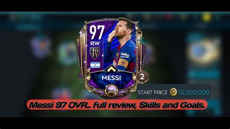 Lionel Messi FIFA Mobile 97 OVR Full Review Skills And Goals YouTube