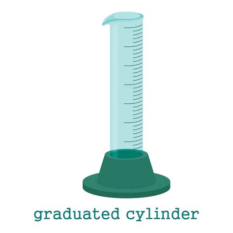 graduated cylinder icon cartoon style  vector art  vecteezy