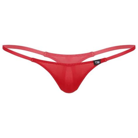 Iixpin String Homme Sexy Hot Erotique Tanga Micro Bikini Ficelle G String T Back Tanga M XXL