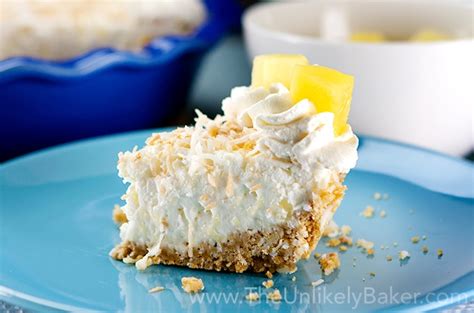 No Bake Pineapple Coconut Cream Pie