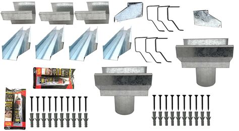 Kit Calha Telhado Beiral 8 Metros Calha Galvanizada MadeiraMadeira