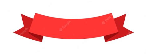 Premium Vector Curved Award Banner Ribbon Isolated On White Background