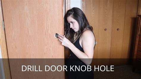 How To Drill A Door Knob Hole Interior Door Replacement Youtube