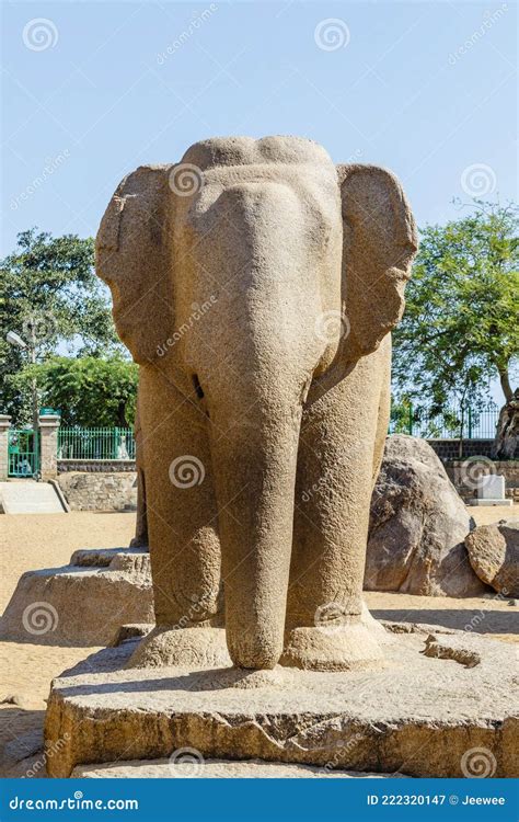 Nakula Sahadeva Ratha In Pancha Rathas Complex At Mahabalipuram Stock