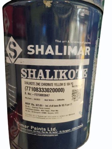 Shalimar Paints Zinc Chromate Yellow Primer 20 Ltr At Best Price In