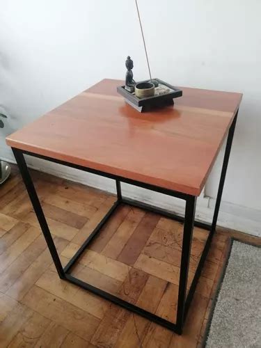 Mesa Lateral Cubo Roble Cuotas Sin Inter S