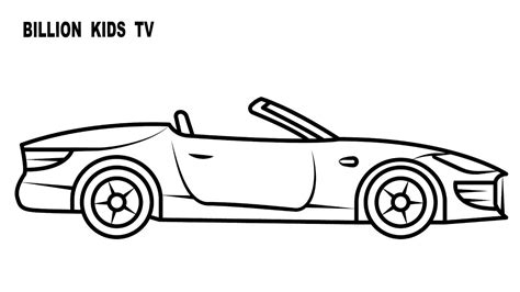 Convertible Car Drawing At Paintingvalley Explore Collection Of