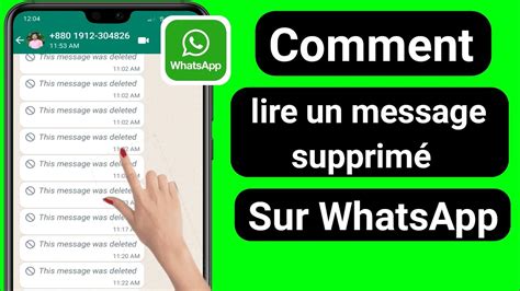 Comment Lire Un Message Supprim Sur Whatsapp Voir Le Message