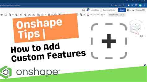 How To Add Custom Features In Onshape Onshape Tips YouTube