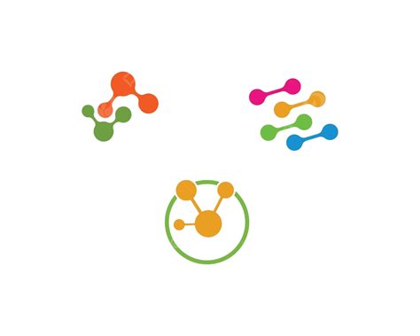 Molecule Logo Vector Illustration Design Science Microbiology Dna ...