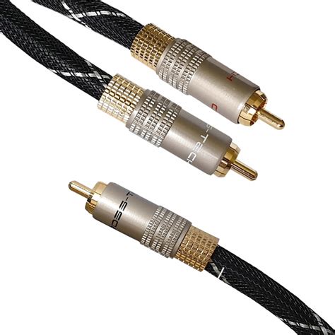 Kabel 2RCA-1RCA typu Y do subwoofera Cross-Tech