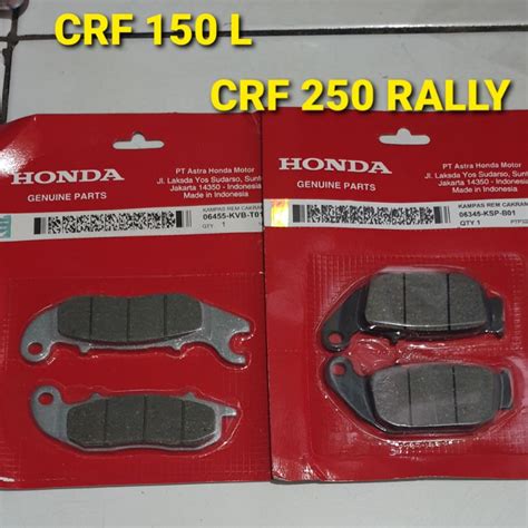 jual kampas rem crf    rally set paket depan belakang shopee
