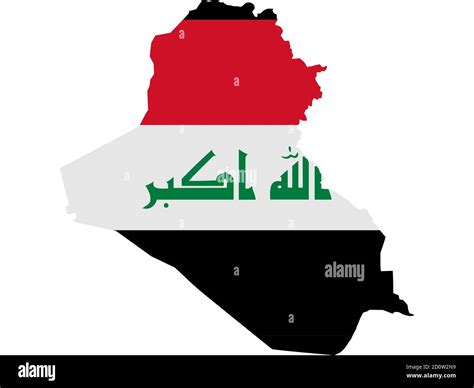 Iraq outline flag hi-res stock photography and images - Alamy